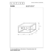 Lucide 00124/14/30 - RUBEN - mennyezeti lámpa