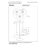 Lucide 25413/13/02 - SINGALA - függeszték