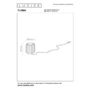 Lucide 26500/05/36 - TURBIN - asztali lámpa