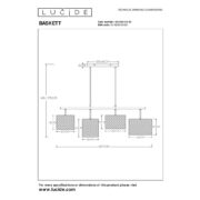 Lucide 45459/04/30 - BASKETT - függeszték