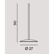 Perenz 4025 YN ARC álló lámpa talp