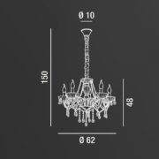 Perenz 6816 TR VENEZIA függeszték